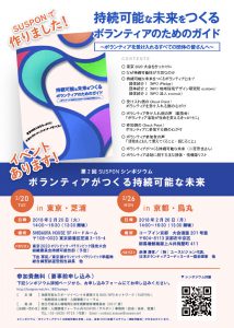 チラシ 第2回シンポジウム ボランティアがつくる持続可能な未来